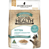 Ivory Coat Kitten Chicken & Fish in Jelly 85g 12pk - Furbabies Online
